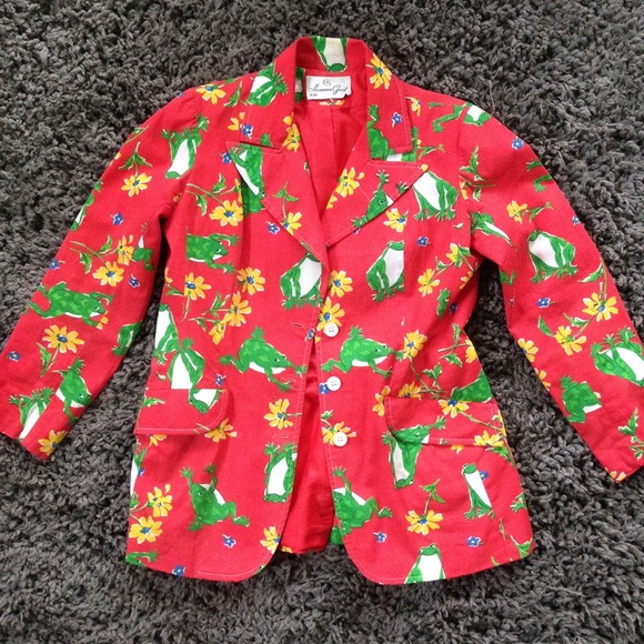 1970s Herman Geist Frog Blazer - Picture 1 of 6